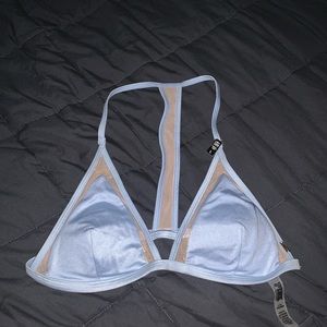 Light blue Victoria Secret Pink bikini top